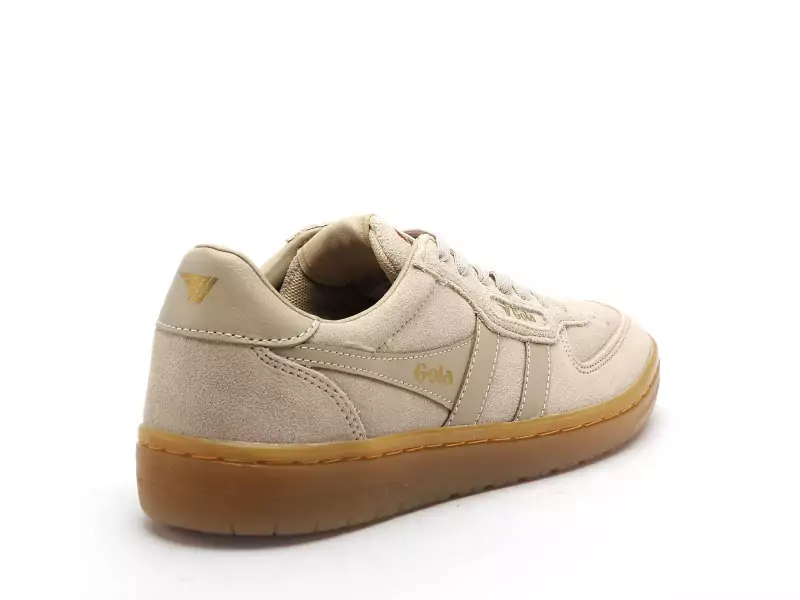 Gola HAWK SUEDE 86 CLB571 Beige Baskets Basses Femme