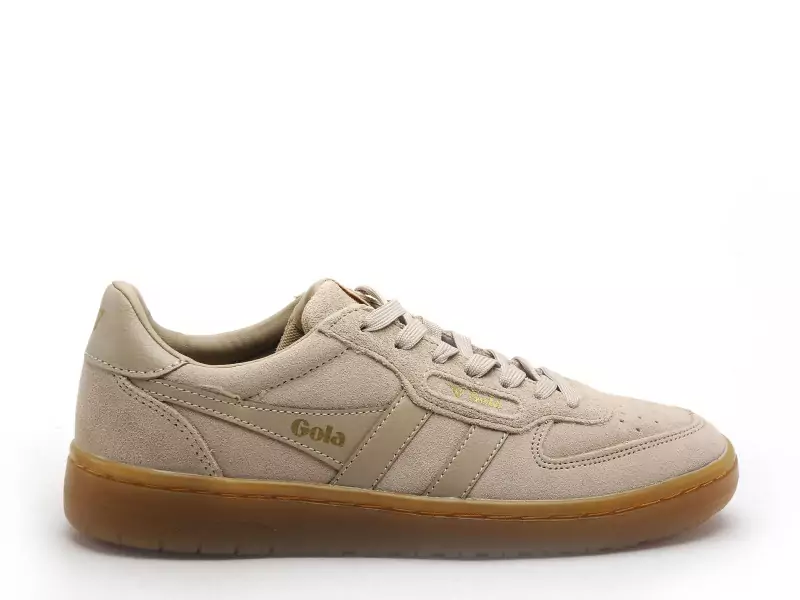 Gola HAWK SUEDE 86 CLB571 Beige Baskets Basses Femme