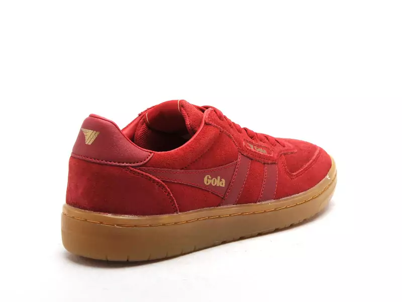 Gola HAWK SUEDE 86 CLB571 Rouge Baskets Basses Femme