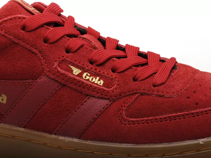Gola HAWK SUEDE 86 CLB571 Rouge Baskets Basses Femme