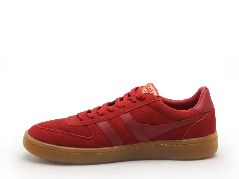 Gola HAWK SUEDE 86 CLB571 Rouge Baskets Basses Femme