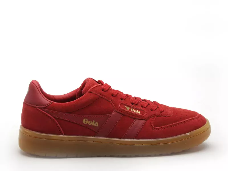 Gola HAWK SUEDE 86 CLB571 Rouge Baskets Basses Femme