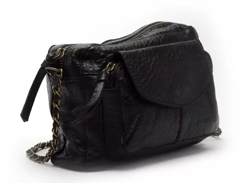 Pieces Sac PCNAINA LEATHER CROSS BODY FC NOOS Noir Accessoires Femme