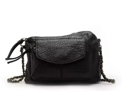 Sac PCNAINA LEATHER CROSS BODY FC NOOS Noir