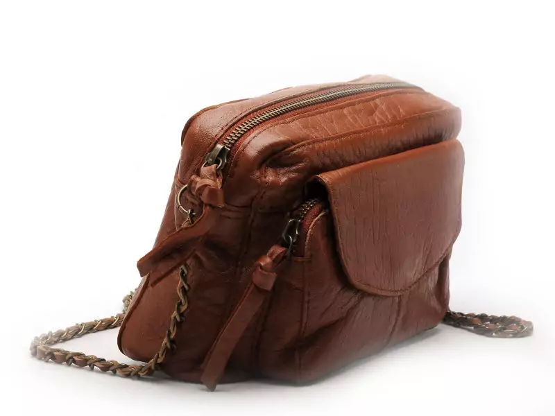  Sac à main PCNAINA LEATHER CROSS BODY FC NOOS Marron Accessoires Femme