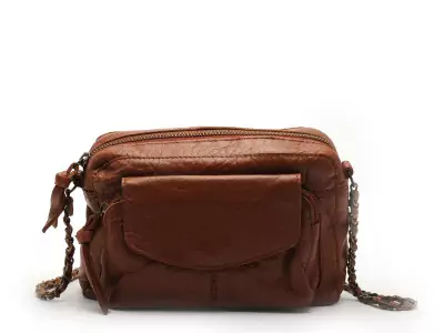 Sac à main PCNAINA LEATHER CROSS BODY FC NOOS Marron