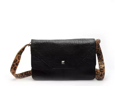 Sac à main PCJUNE LEATHER CROSS BODY FC Noir Accessoires Femme