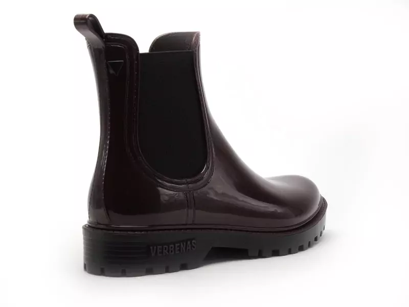 Verbenas Bottes de pluie GAUDI BRILLO Bordeaux Boots et Bottines Plates Femme