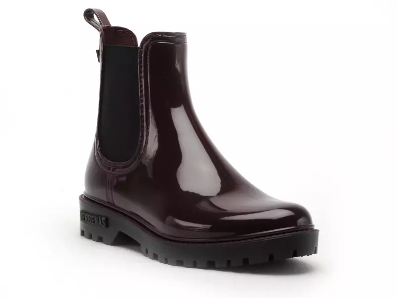 Verbenas Bottes de pluie GAUDI BRILLO Bordeaux Boots et Bottines Plates Femme