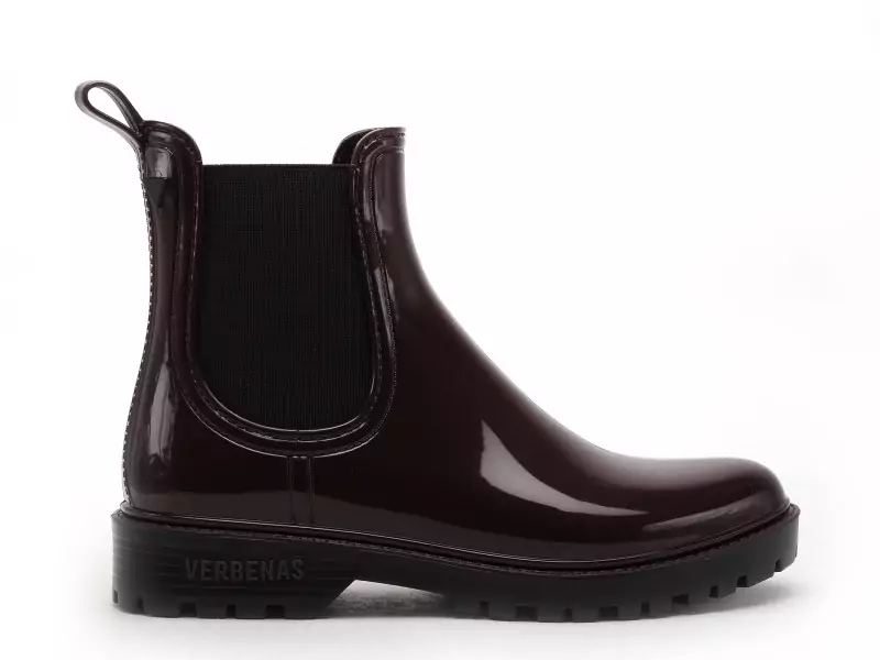 Verbenas Bottes de pluie GAUDI BRILLO Bordeaux Boots et Bottines Plates Femme