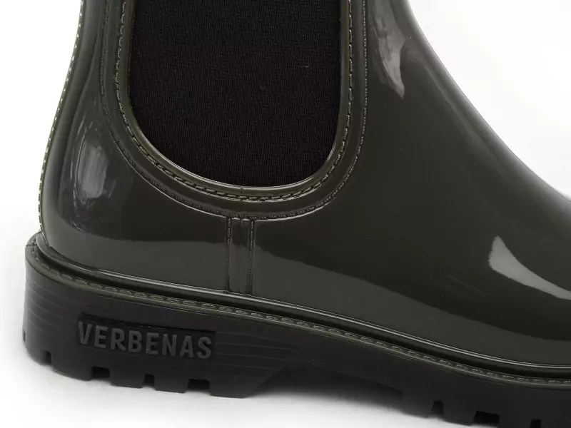 Verbenas Bottes de pluie GAUDI BRILLO Kaki Boots et Bottines Plates Femme