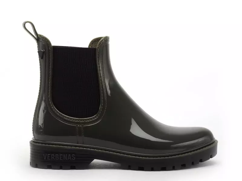 Verbenas Bottes de pluie GAUDI BRILLO Kaki Boots et Bottines Plates Femme