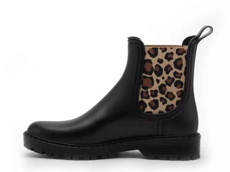 Verbenas Bottes de pluie GAUDI MAT ANIMAL Noir Boots et Bottines Plates Femme