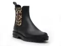 Verbenas Bottes de pluie GAUDI MAT ANIMAL Noir Boots et Bottines Plates Femme