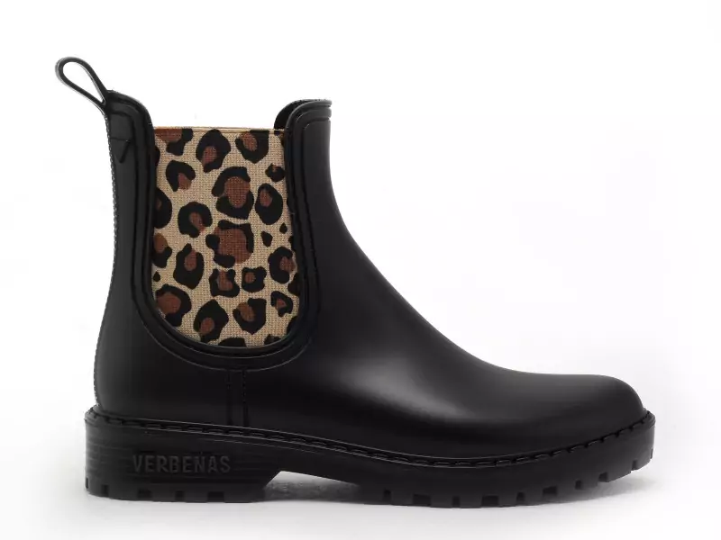 Verbenas Bottes de pluie GAUDI MAT ANIMAL Noir Boots et Bottines Plates Femme