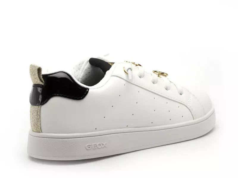 Geox Baskets J ECLYPER GIRL J56LRA Blanc Baskets Basses Fille