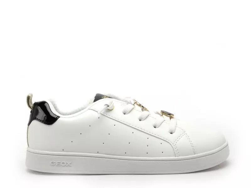 Geox Baskets J ECLYPER GIRL J56LRA Blanc Baskets Basses Fille