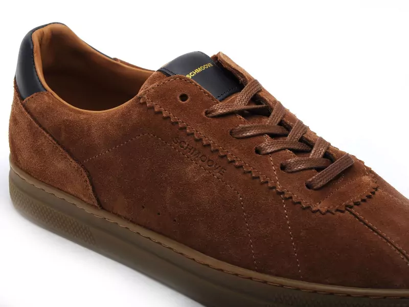 Schmoove Baskets SPARK CLAY TOE Marron Baskets Basses Homme