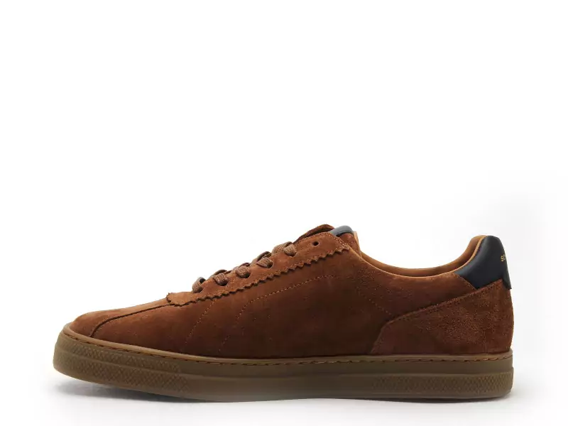 Schmoove Baskets SPARK CLAY TOE Marron Baskets Basses Homme