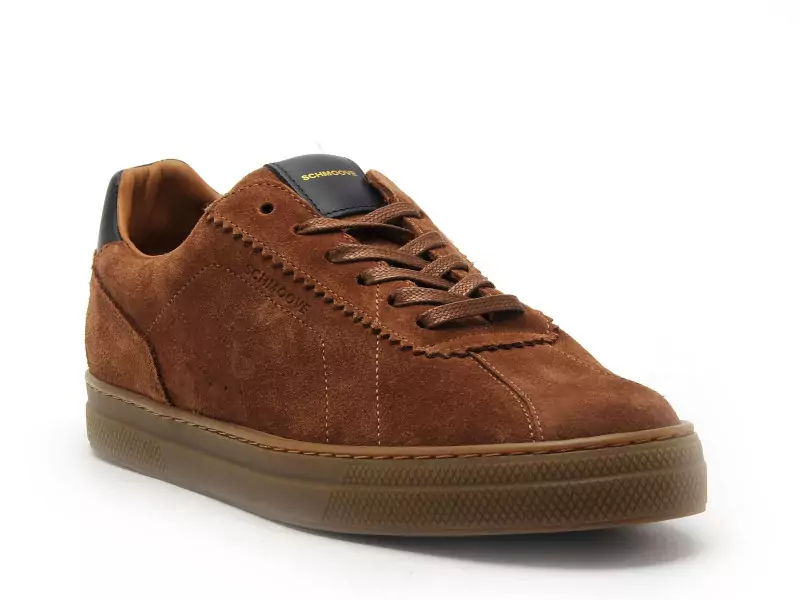 Schmoove Baskets SPARK CLAY TOE Marron Baskets Basses Homme