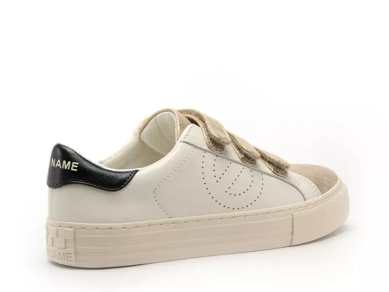 No Name Baskets ARCADE STRAPS PERFO Blanc Baskets Basses Femme