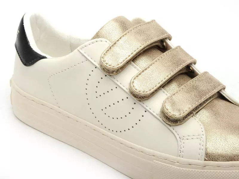 No Name Baskets ARCADE STRAPS PERFO Blanc Baskets Basses Femme