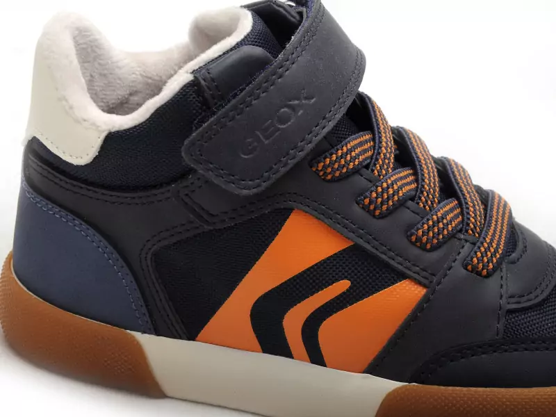 Geox Baskets J GISLI BOY J565CA Bleu Baskets Montantes Garçon