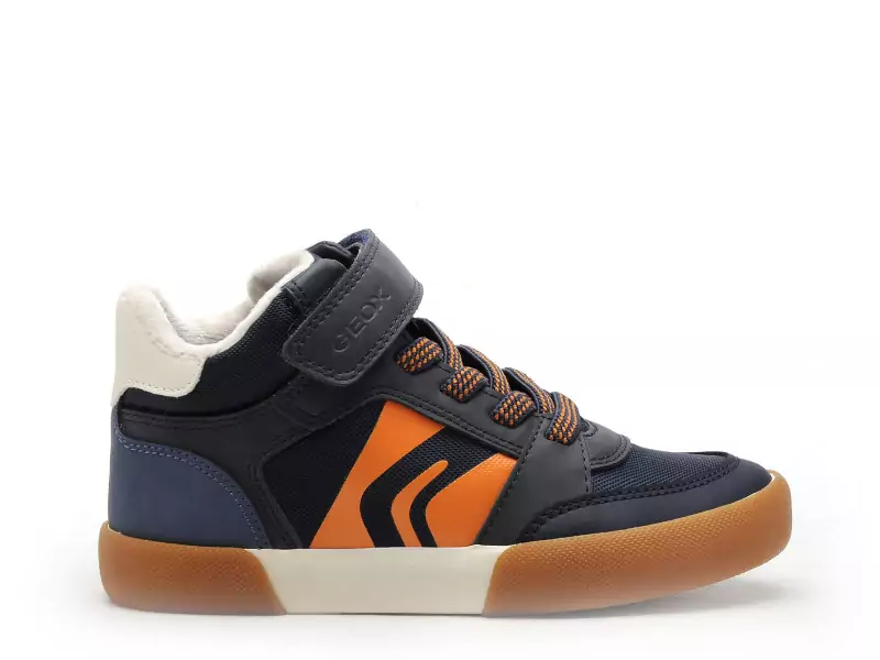 Geox Baskets J GISLI BOY J565CA Bleu Baskets Montantes Garçon