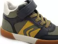 Geox Baskets J GISLI BOY J565CA Kaki Baskets Montantes Garçon