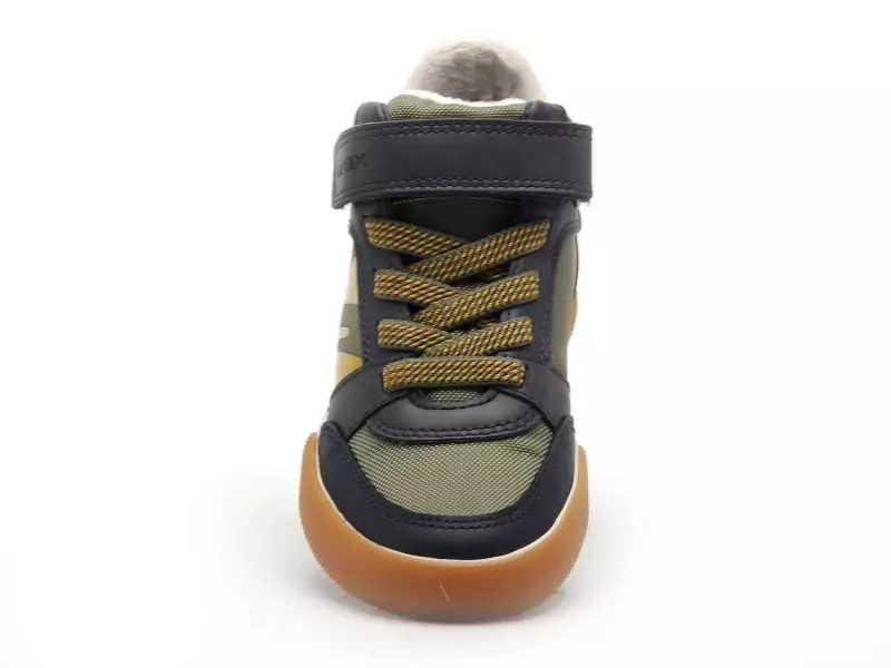 Geox Baskets J GISLI BOY J565CA Kaki Baskets Montantes Garçon