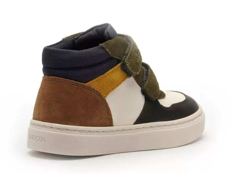 Geox Baskets B NASHIK BOY B465NA Multicolore Baskets Montantes Garçon