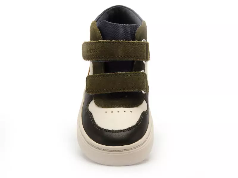 Geox Baskets B NASHIK BOY B465NA Multicolore Baskets Montantes Garçon
