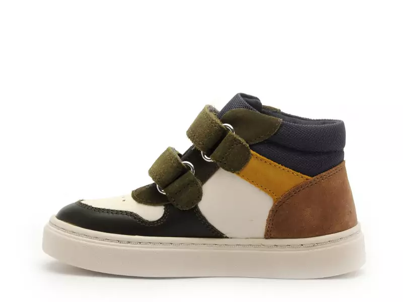 Geox Baskets B NASHIK BOY B465NA Multicolore Baskets Montantes Garçon