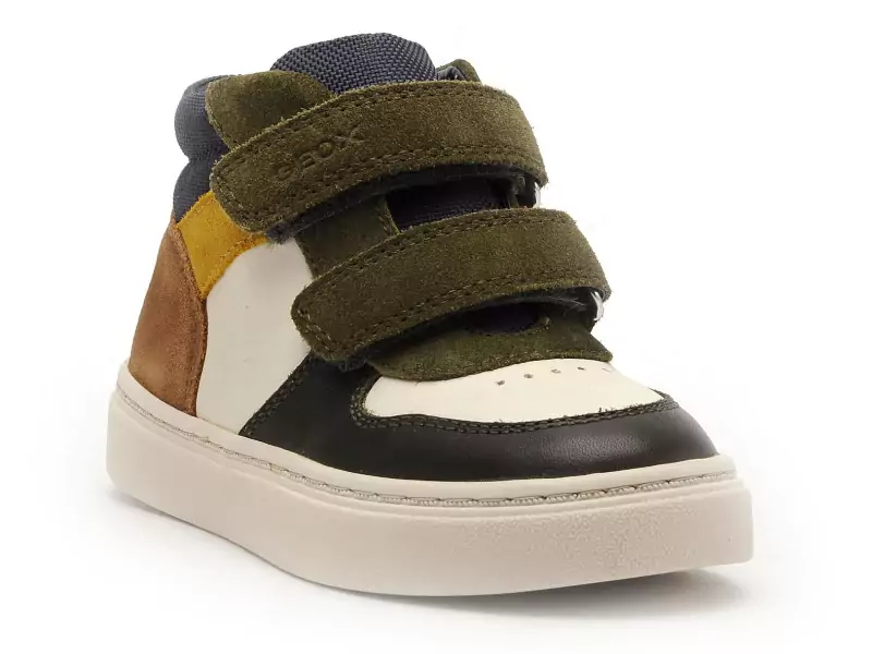 Geox Baskets B NASHIK BOY B465NA Multicolore Baskets Montantes Garçon