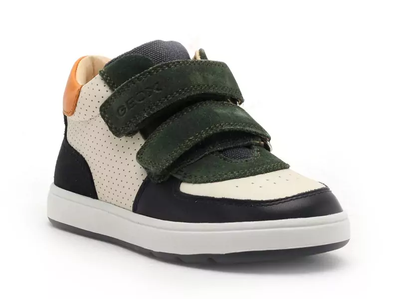 Geox Baskets B BIGLIA GIRL B554DA Multicolore Baskets Montantes Garçon