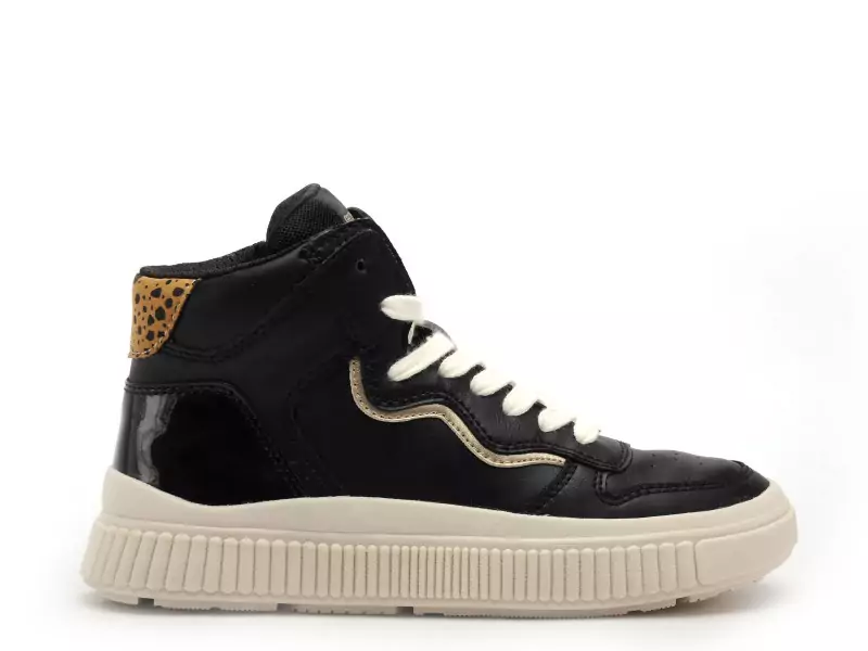 Geox Baskets J LAQUINNY GIRL J56M3B Noir Baskets Montantes Fille