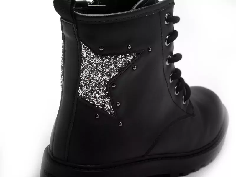 Geox BOOTS J CASEY FILLE J9420G Noir Boots et Bottes Fille