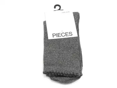 Chaussettes à paillette PCSEBBY GLITTER LONG SOCKS NOOS BC Kaki