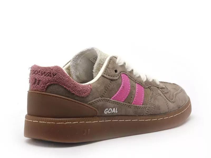 Coolway Baskets GOAL Marron Baskets Basses Femme