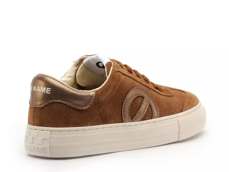 No Name Baskets ARCADE SIDE TOE SUEDE Marron Baskets Basses Femme
