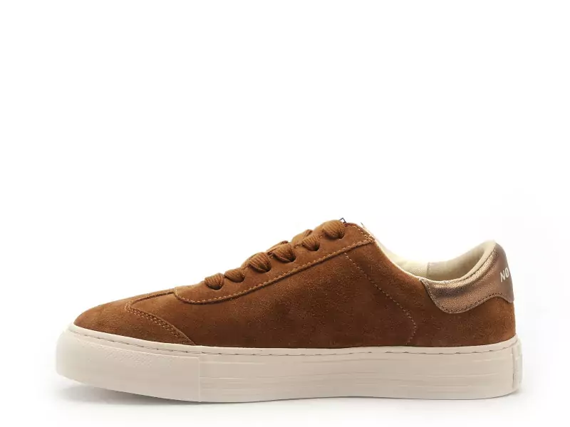 No Name Baskets ARCADE SIDE TOE SUEDE Marron Baskets Basses Femme