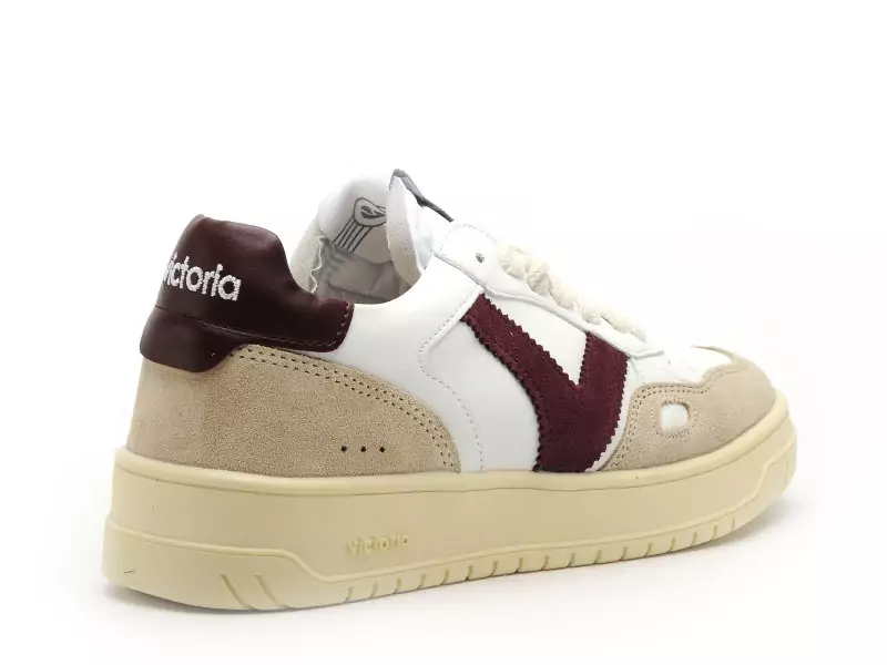 Victoria Baskets SEUL EFECT PIEL SER Bordeaux Baskets Basses Femme