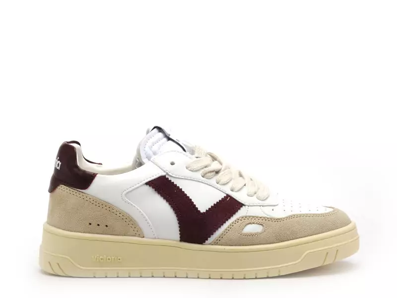 Victoria Baskets SEUL EFECT PIEL SER Bordeaux Baskets Basses Femme