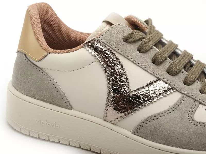Victoria Baskets MADRID SER METAL Kaki Baskets Basses Femme