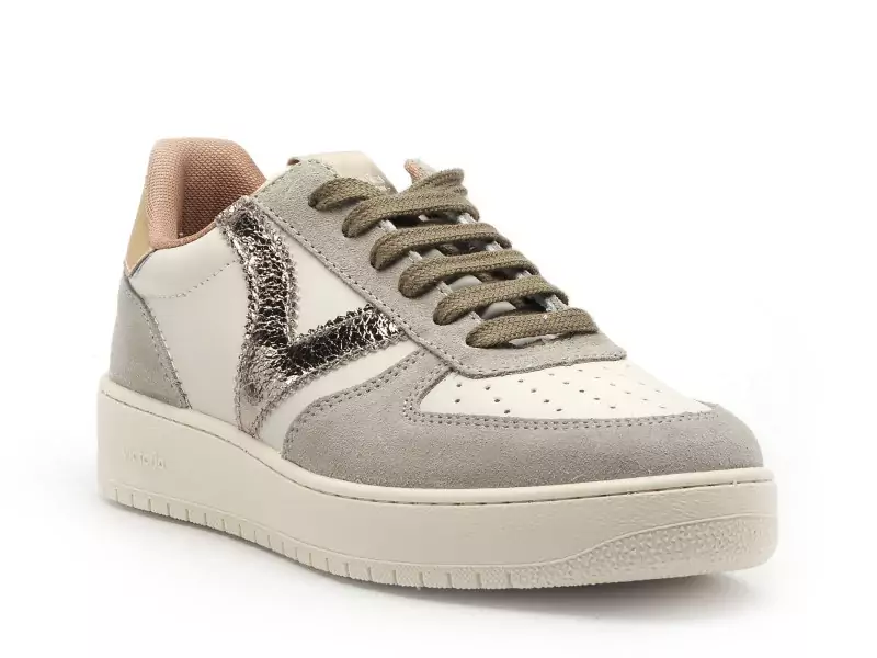 Victoria Baskets MADRID SER METAL Kaki Baskets Basses Femme