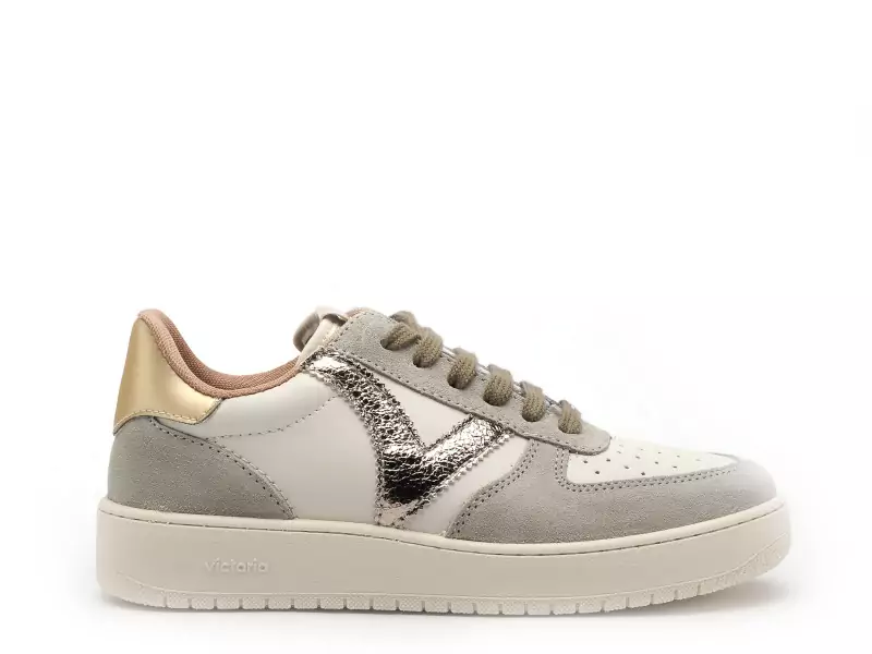 Victoria Baskets MADRID SER METAL Kaki Baskets Basses Femme