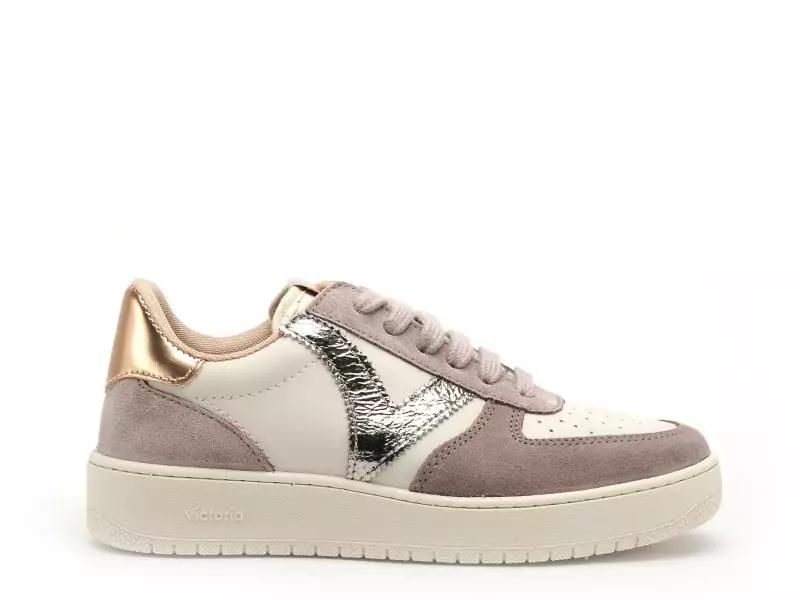 Victoria Baskets MADRID SER METAL Rose Baskets Basses Femme