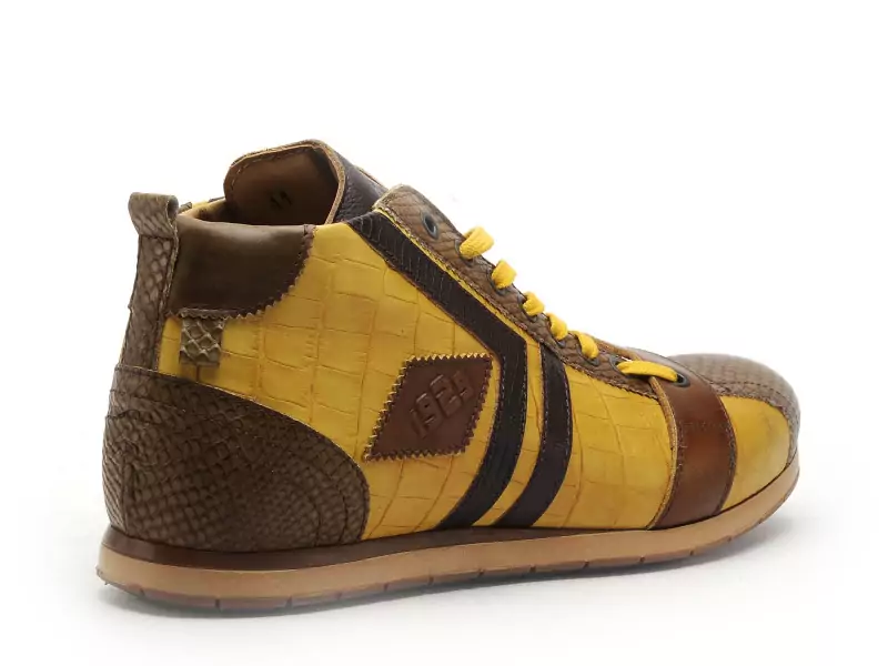 Kamogutsu Baskets TIFO 130 Jaune Boots et Bottines Homme