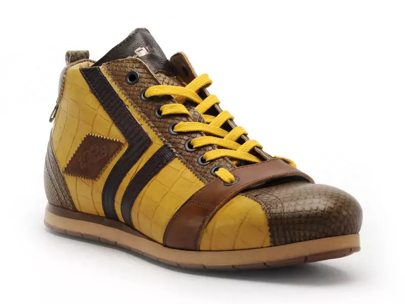 Kamogutsu Baskets TIFO 130 Jaune Boots et Bottines Homme