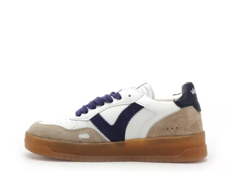 Victoria Basket SEUL EFECT PIEL SER Bleu Baskets Basses Femme